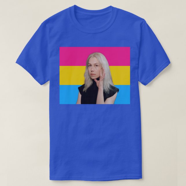 Phoebe Bridgers Pansexual Pride Flagga T Shirt (Design framsida)