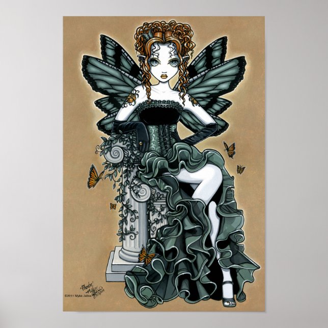 "Phoebe" Gothic Couture Butterfly Fairy Poster (Framsidan)