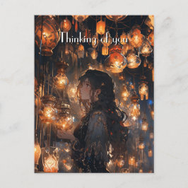 Phoebe in the Hall of Lanterns Vykort