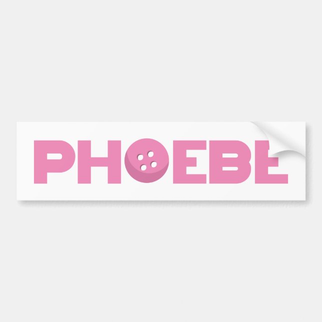 Phoebe-knapp Bildekal (Framsidan)