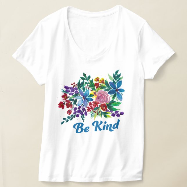 Phoebe VAR SNÄLL Blommig  T Shirt (Laydown)