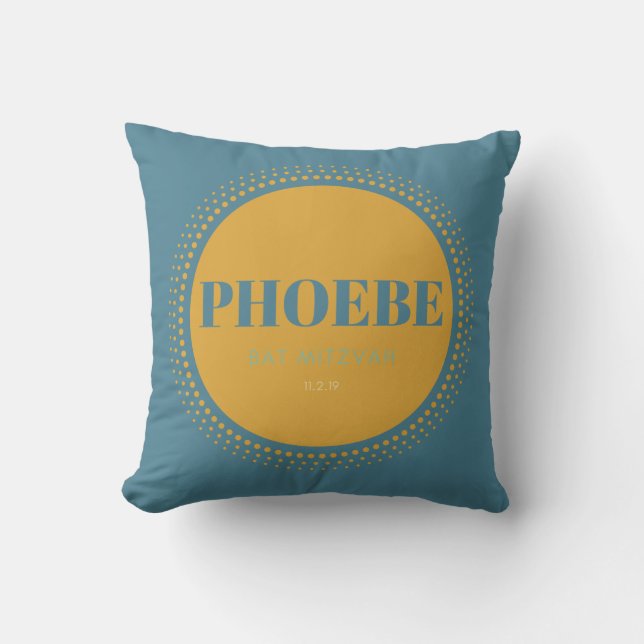 Phoebes Bat mitzvah Pillow Kudde (Framsida)
