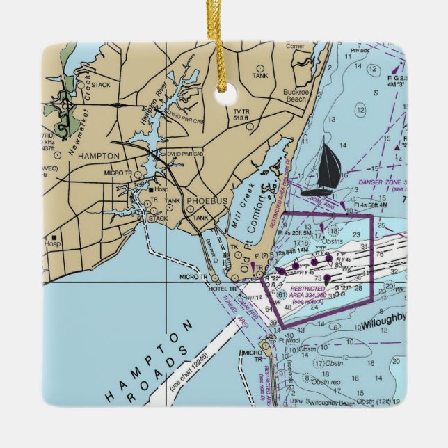 Phoebus VA Chart Julgransprydnad Keramik (Framsida)