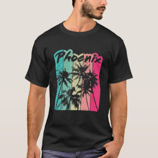 Phoenix | 80'S Retro Handflatan Träd Phoenix Vacat T Shirt