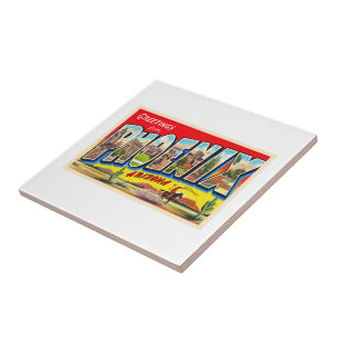 Phoenix Arizona AZ Vintage Large Brev vykort 1 Kakelplatta