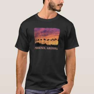 Phoenix Arizona BeSnya handflatan träd Solset colo T Shirt