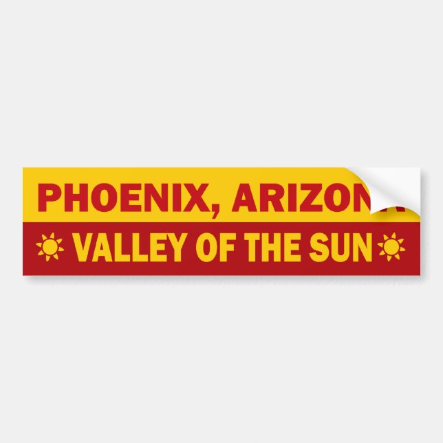 Phoenix Arizona bildekal (Framsidan)