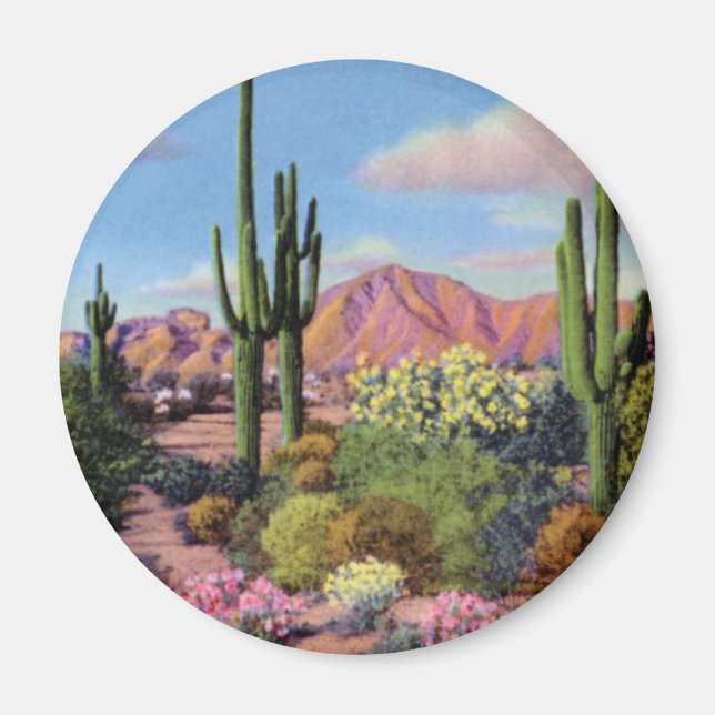 Phoenix Arizona Camelback Mountain Magnet (Framsidan)