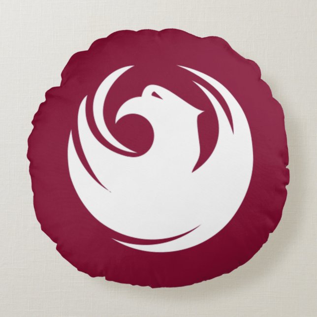 Phoenix (Arizona) City flagga Rund Kudde (Framsidan)