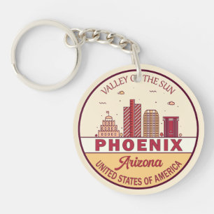 Phoenix Arizona City Skyline Emblem