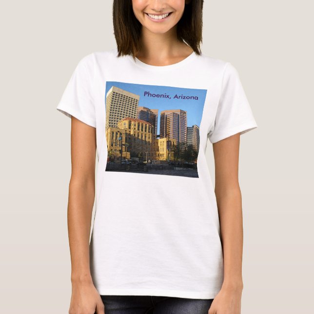 Phoenix, Arizona Downtown Tee Shirt (Framsida)