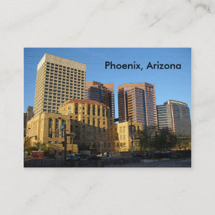 Phoenix, Arizona Downtown Visitkort