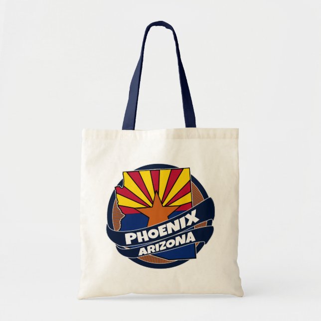 Phoenix Arizona flagga sprängde till påsen Tygkasse (Framsidan)