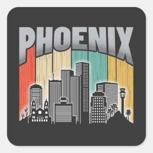 Phoenix Arizona Fyrkantigt Klistermärke