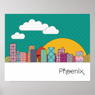 Phoenix Arizona horisont Poster