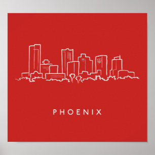 Phoenix Arizona horisont Poster
