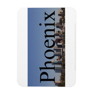 Phoenix Arizona horisontmagnet med Phoenix i Magnet