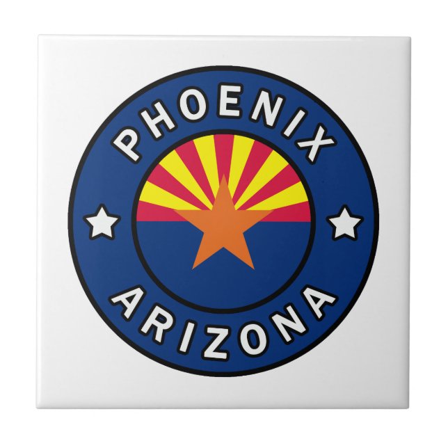 Phoenix Arizona Kakelplatta (Framsidan)