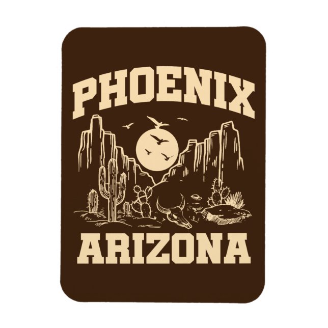 Phoenix,Arizona Magnet (Vertikal)