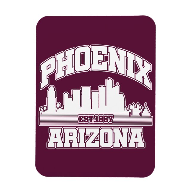 Phoenix,Arizona Magnet (Vertikal)