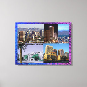 Phoenix Arizona Montage Canvastryck