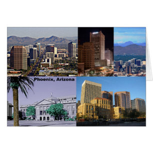 Phoenix Arizona Montage Hälsningskort