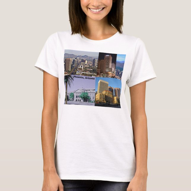 Phoenix Arizona Montage Tee Shirt (Framsida)