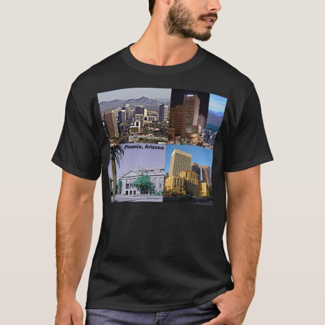 Phoenix Arizona Montage Tee Shirt (Framsida)