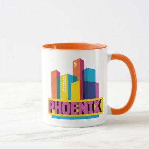 Phoenix Arizona neonhorisont Mugg