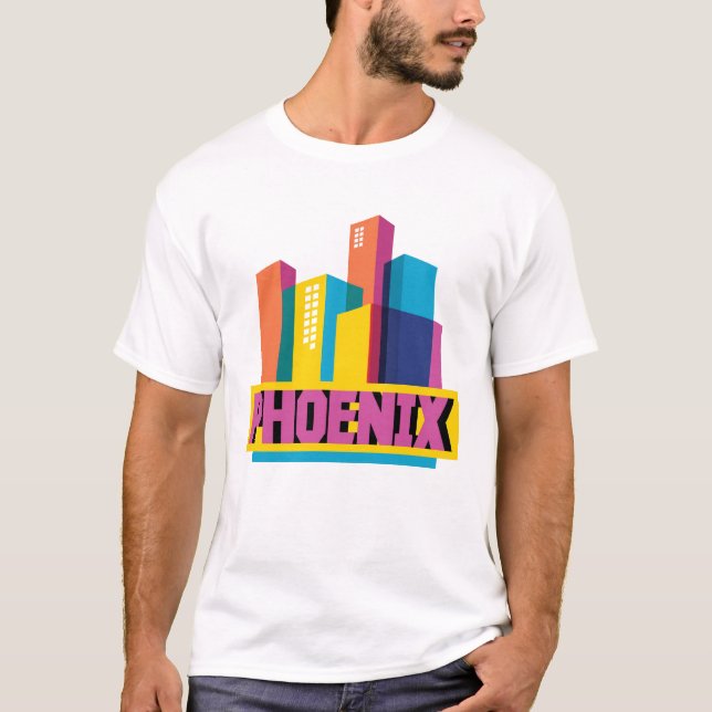 Phoenix Arizona | neonhorisont T-shirt (Framsida)