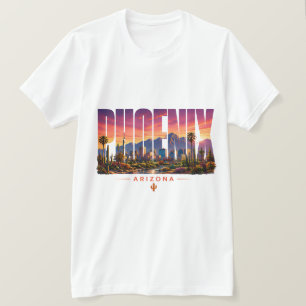 Phoenix Arizona Öken Solnedgång T Shirt
