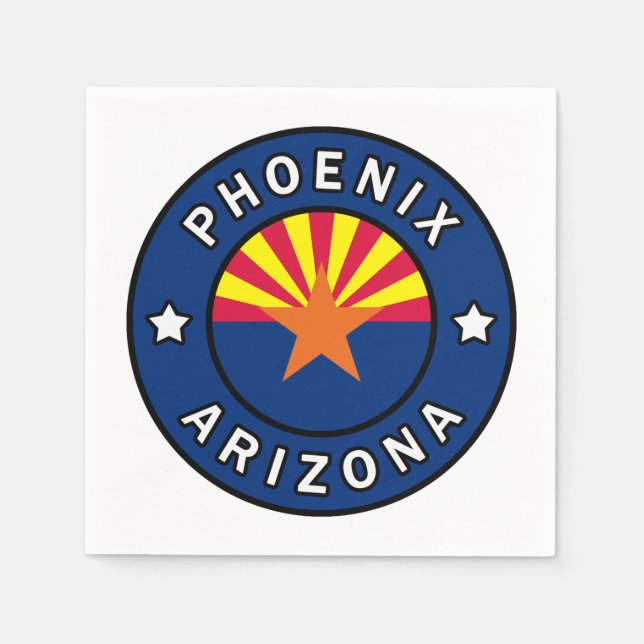 Phoenix Arizona Pappersservett (Framsidan)
