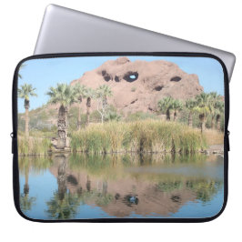 Phoenix Arizona Photo Butte reflekterad i Sjö Laptop Fodral