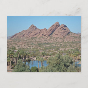 Phoenix Arizona Red Sten Photo Ligcape Vykort