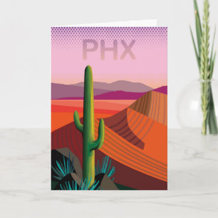 Phoenix Arizona reser affischen Kort