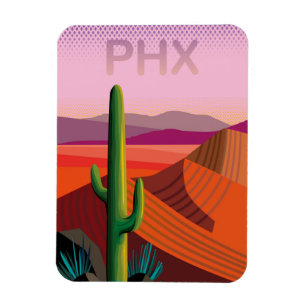 Phoenix Arizona reser affischen Magnet