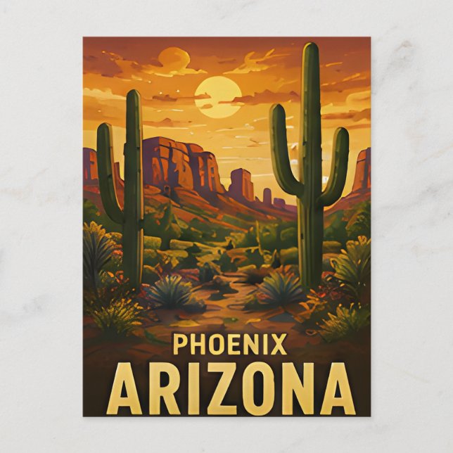 Phoenix Arizona Respresent Vykort (Framsida)