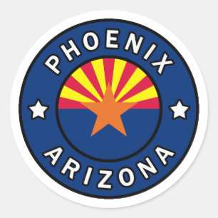 Phoenix Arizona Runt Klistermärke
