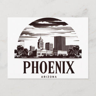 Phoenix Arizona Siluett Vykort