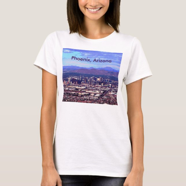 Phoenix, Arizona Skycape i Daytime Tee Shirt (Framsida)