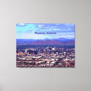 Phoenix Arizona Skyline i Daytime Canvastryck