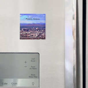 Phoenix Arizona Skyline i Daytime Magnet