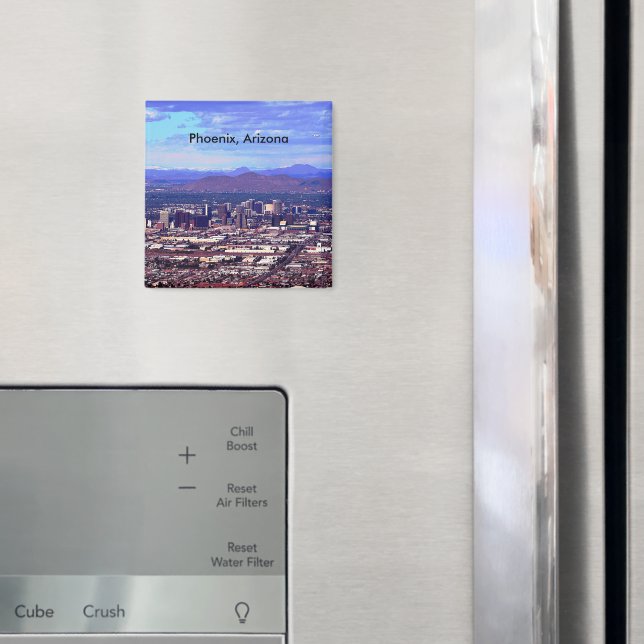 Phoenix Arizona Skyline i Daytime Magnet (In Situ (Fridge))