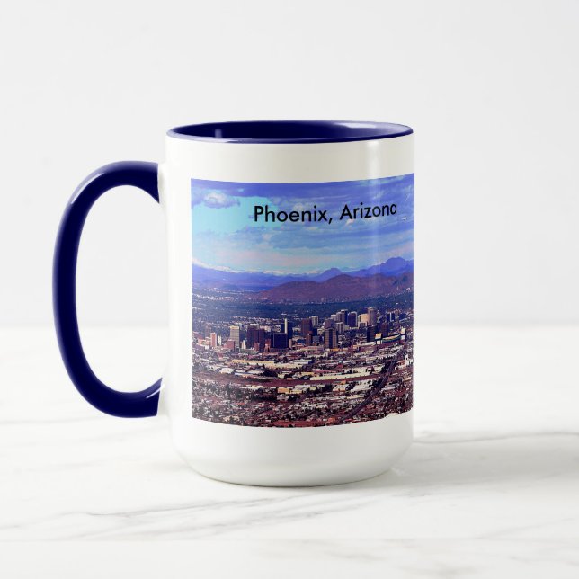Phoenix Arizona Skyline i Daytime Mugg (Vänster)