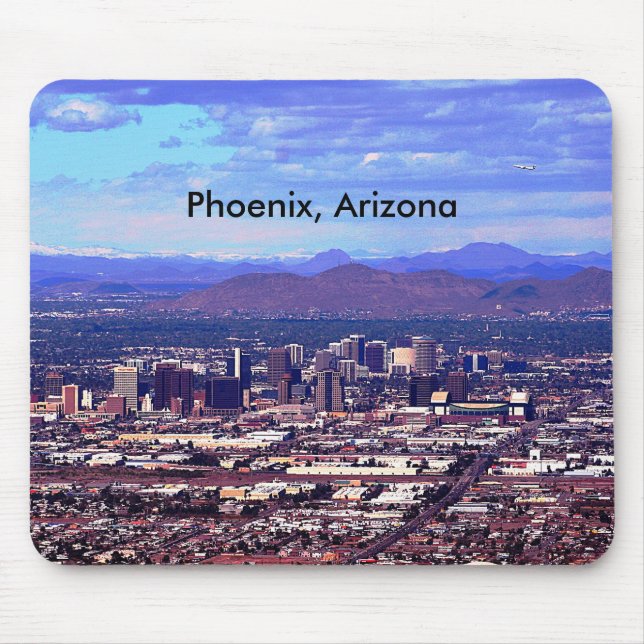 Phoenix Arizona Skyline i Daytime Musmatta (Framsidan)