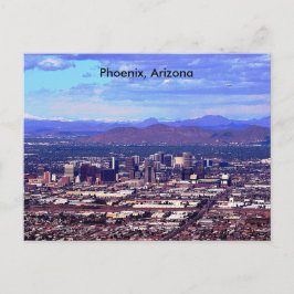 Phoenix Arizona Skyline i Daytime Vykort