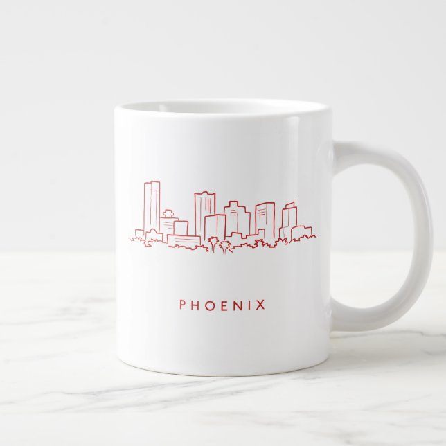 Phoenix Arizona Skyline Jumbo Mugg (Höger)