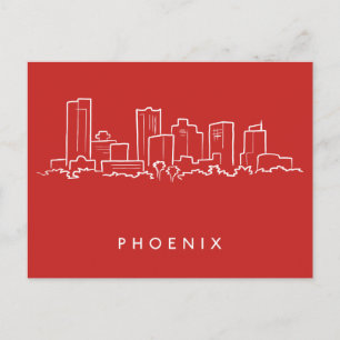Phoenix Arizona Skyline Vykort