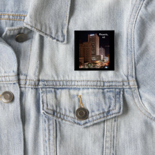 Phoenix Arizona SkyScraper Natt Pin Knapp