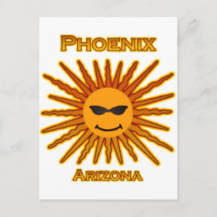 Phoenix Arizona Sol Logotyp Vykort